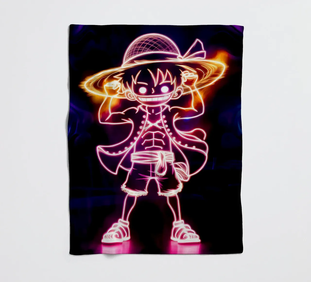 Monkey D. Luffy coperta in pile da Indah Creative