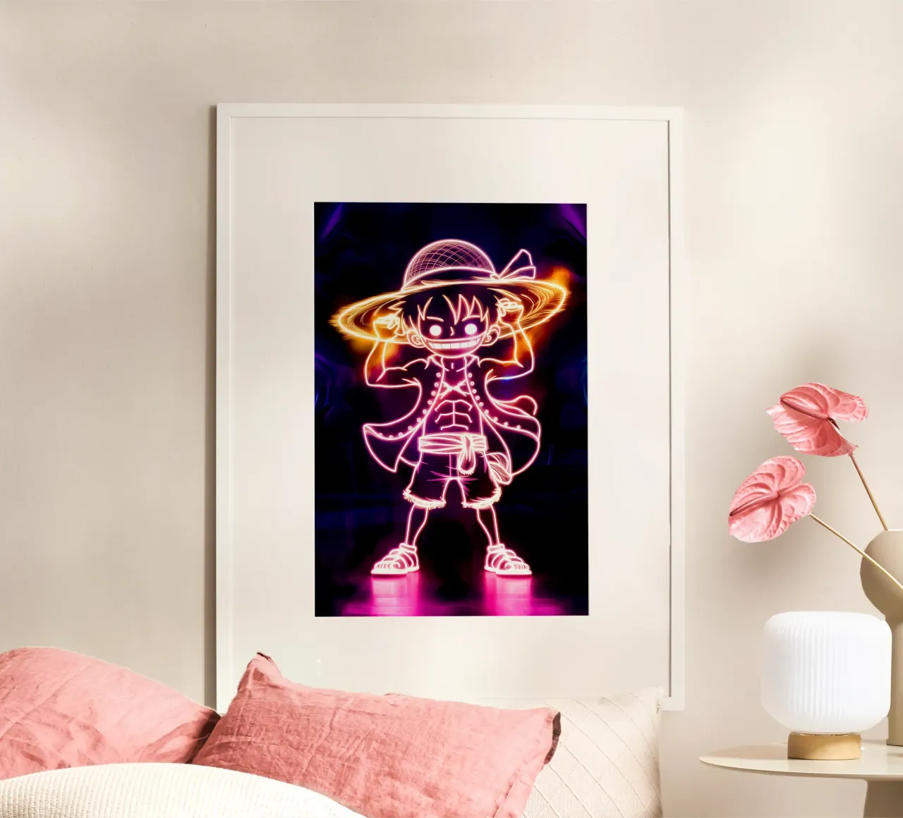 Monkey D. Luffy carta hahnemühle da Indah Creative