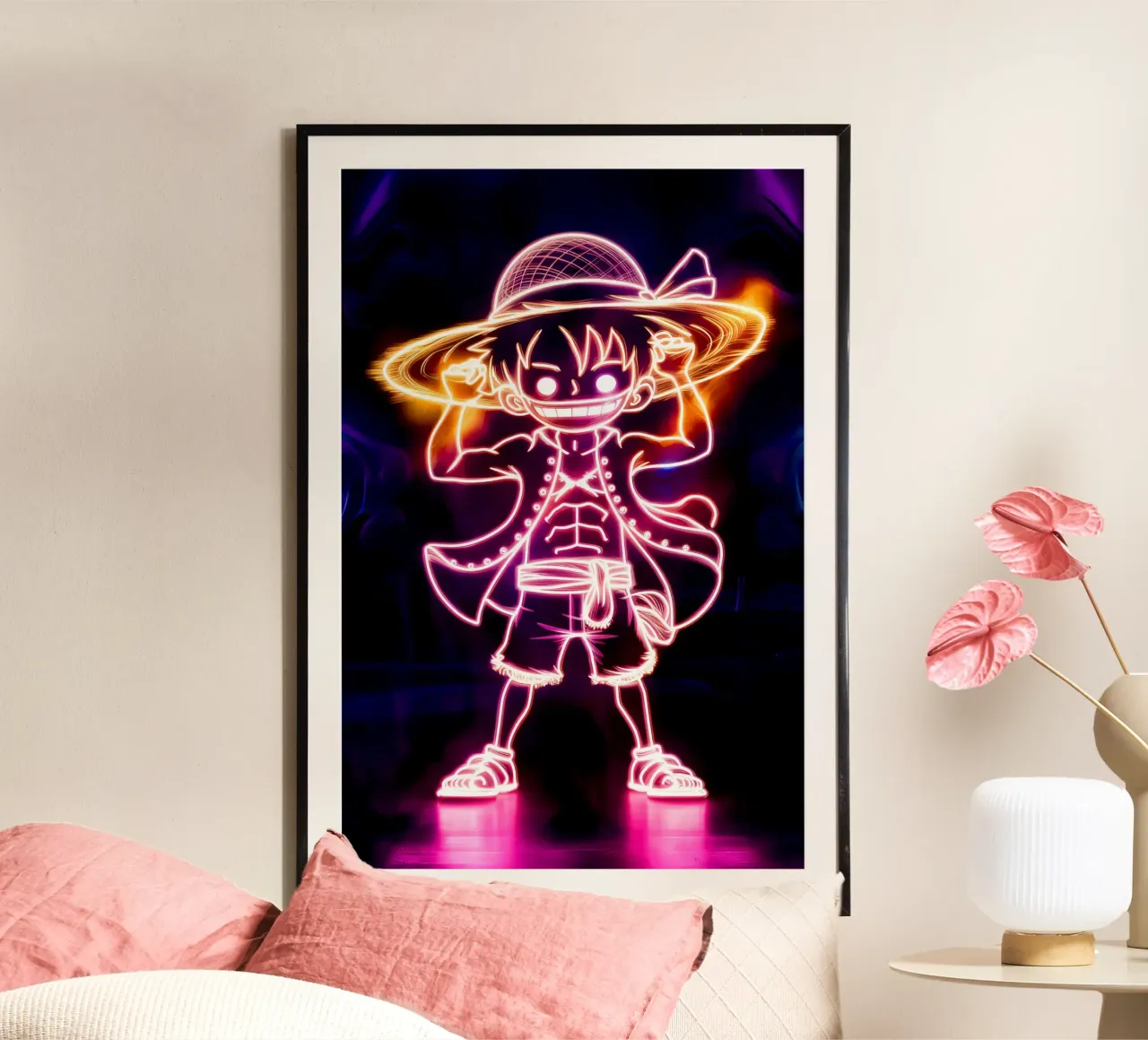 Monkey D. Luffy carta hahnemühle da Indah Creative