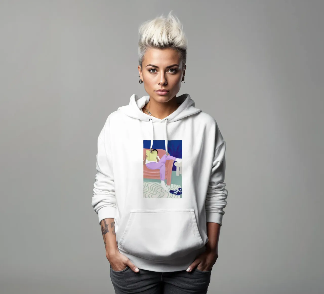 Slappe Av 02 felpa con cappuccio da Frauke Schyroki