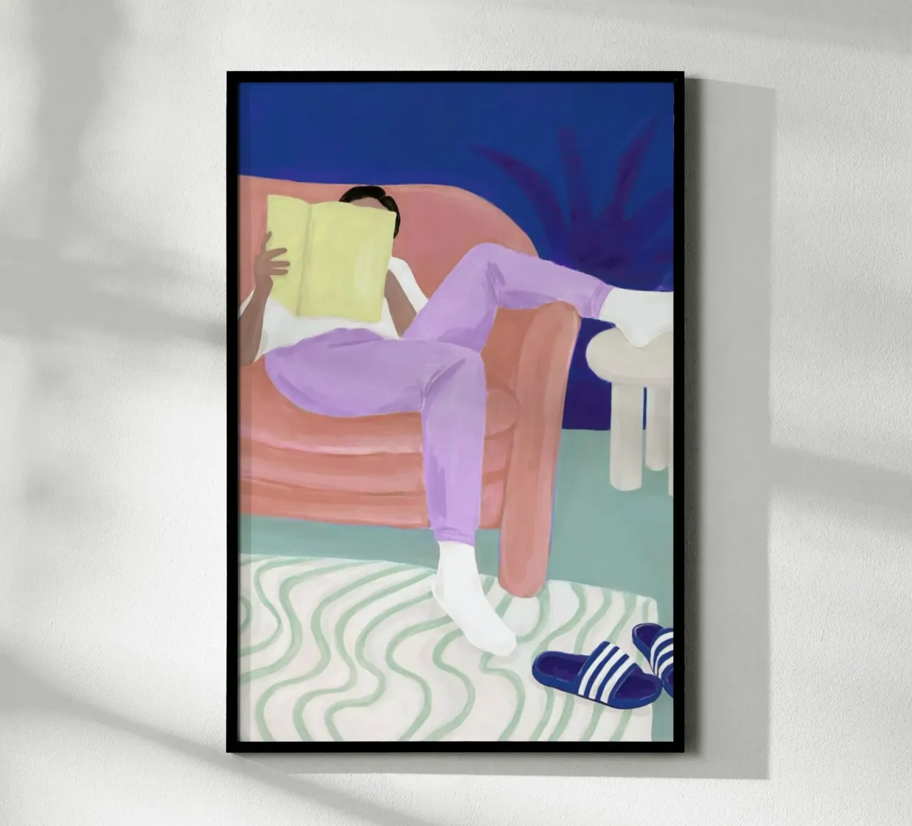 Slappe Av 02 poster con telaio in plastica da Frauke Schyroki