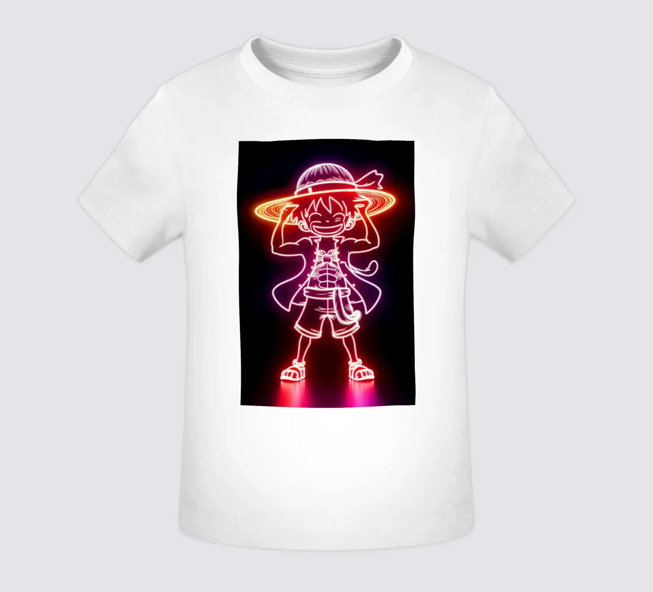 Monkey D. Luffy maglietta neonato da Indah Creative