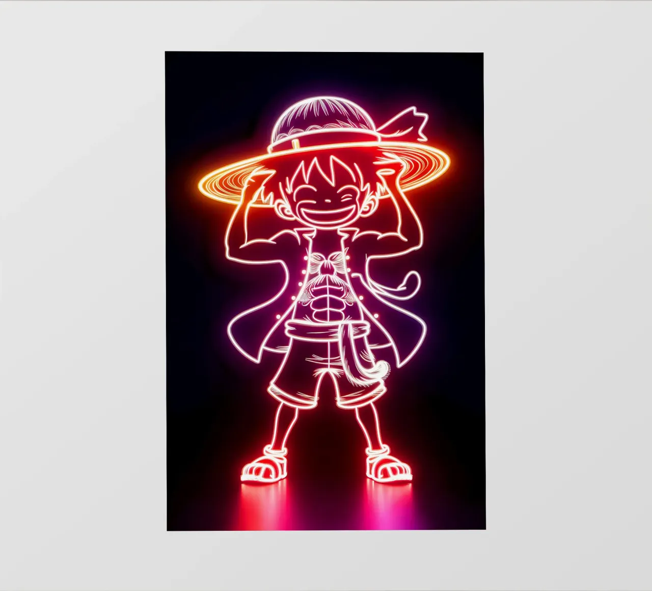 Monkey D. Luffy pellicola backlit da Indah Creative