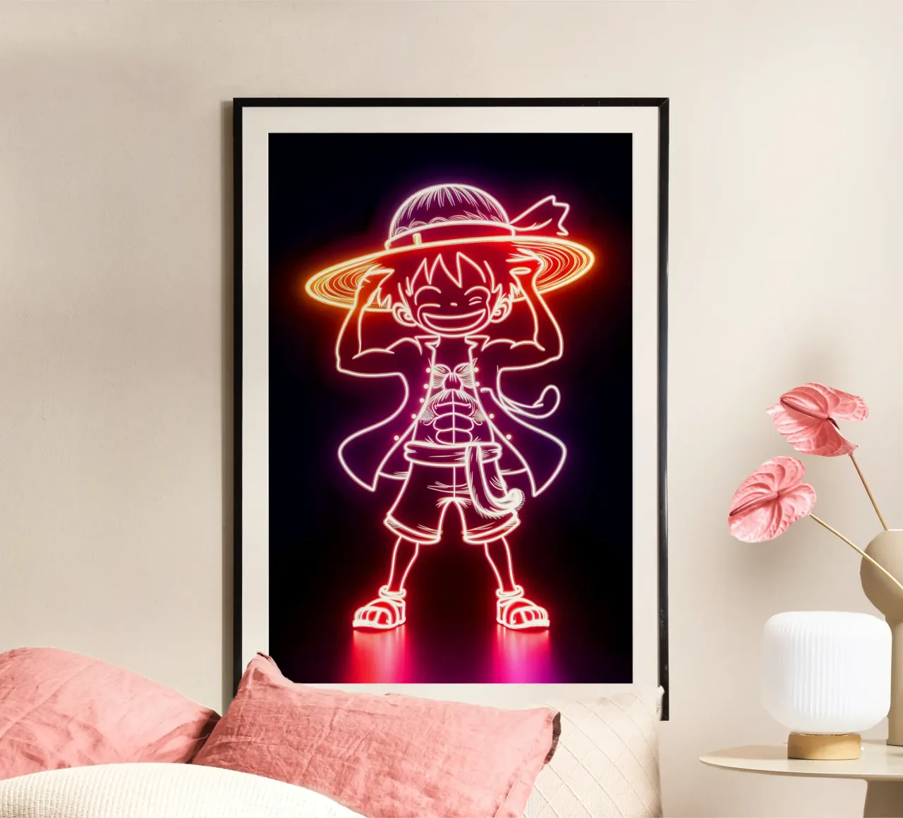 Monkey D. Luffy carta hahnemühle da Indah Creative