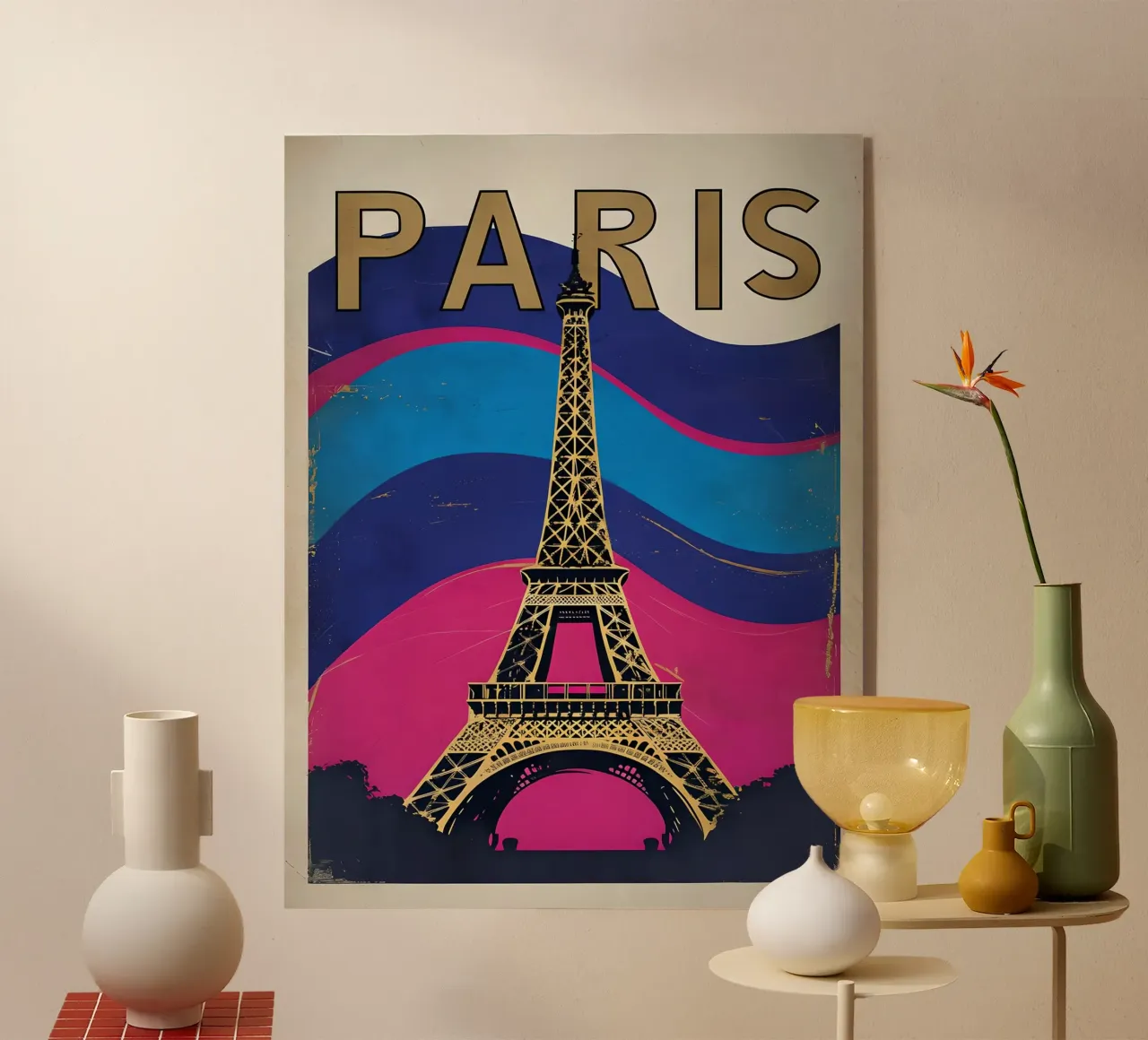 Poster d'epoca della Torre Eiffel di Parigi plexiglass da 🥝 KIWI STORE