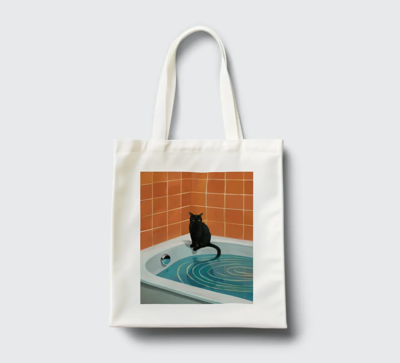 Bagnoschiuma gatto nero borsa in juta da Pan Denim