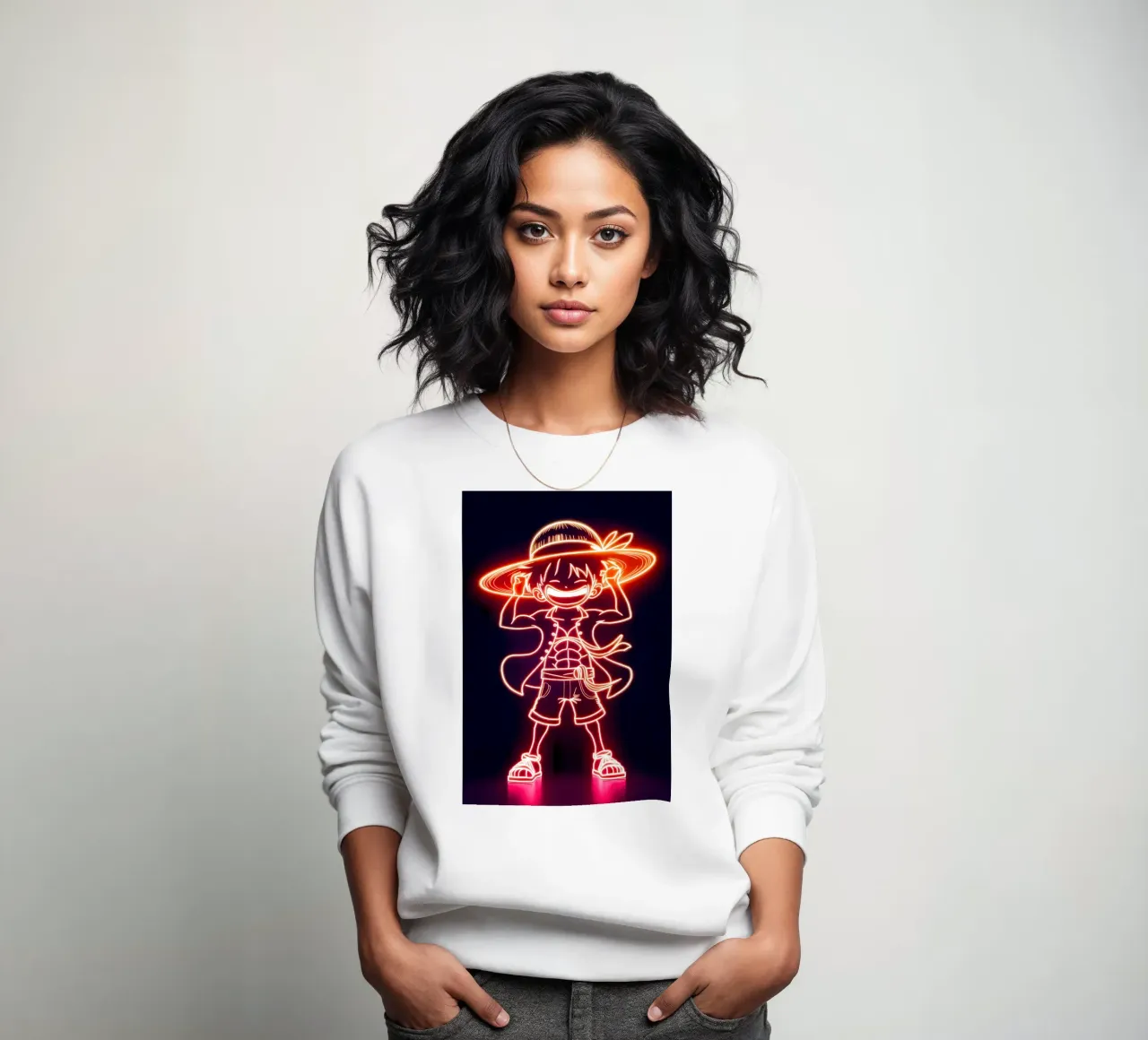 Monkey D. Luffy felpa da Indah Creative