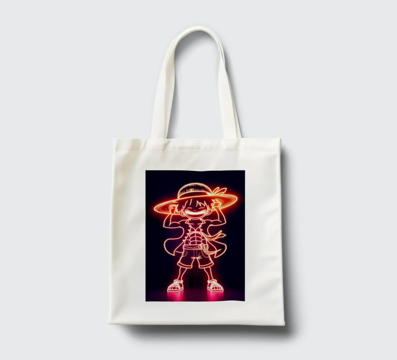 Monkey D. Luffy borsa in juta da Indah Creative