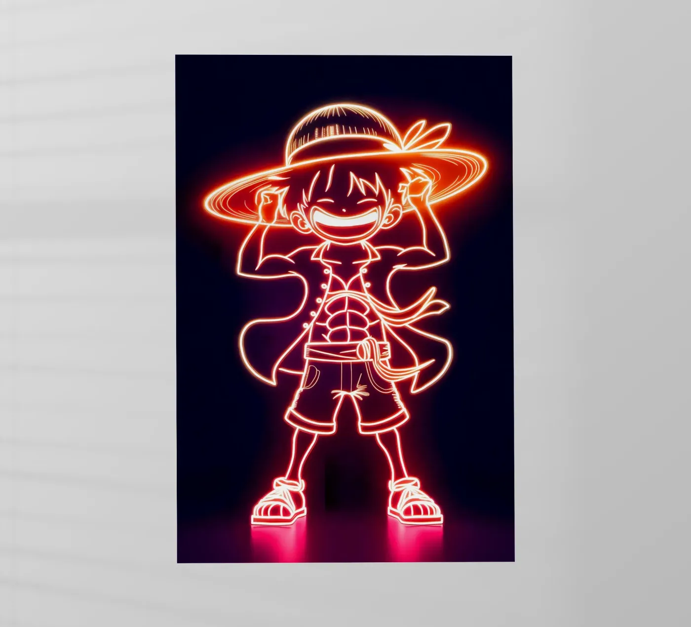 Monkey D. Luffy pellicola backlit da Indah Creative