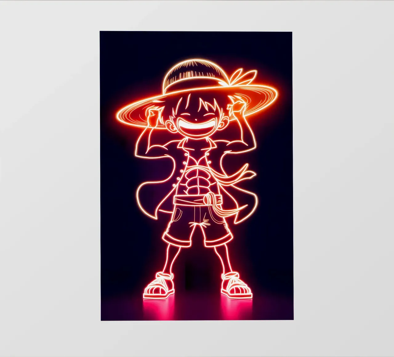 Monkey D. Luffy pellicola backlit da Indah Creative