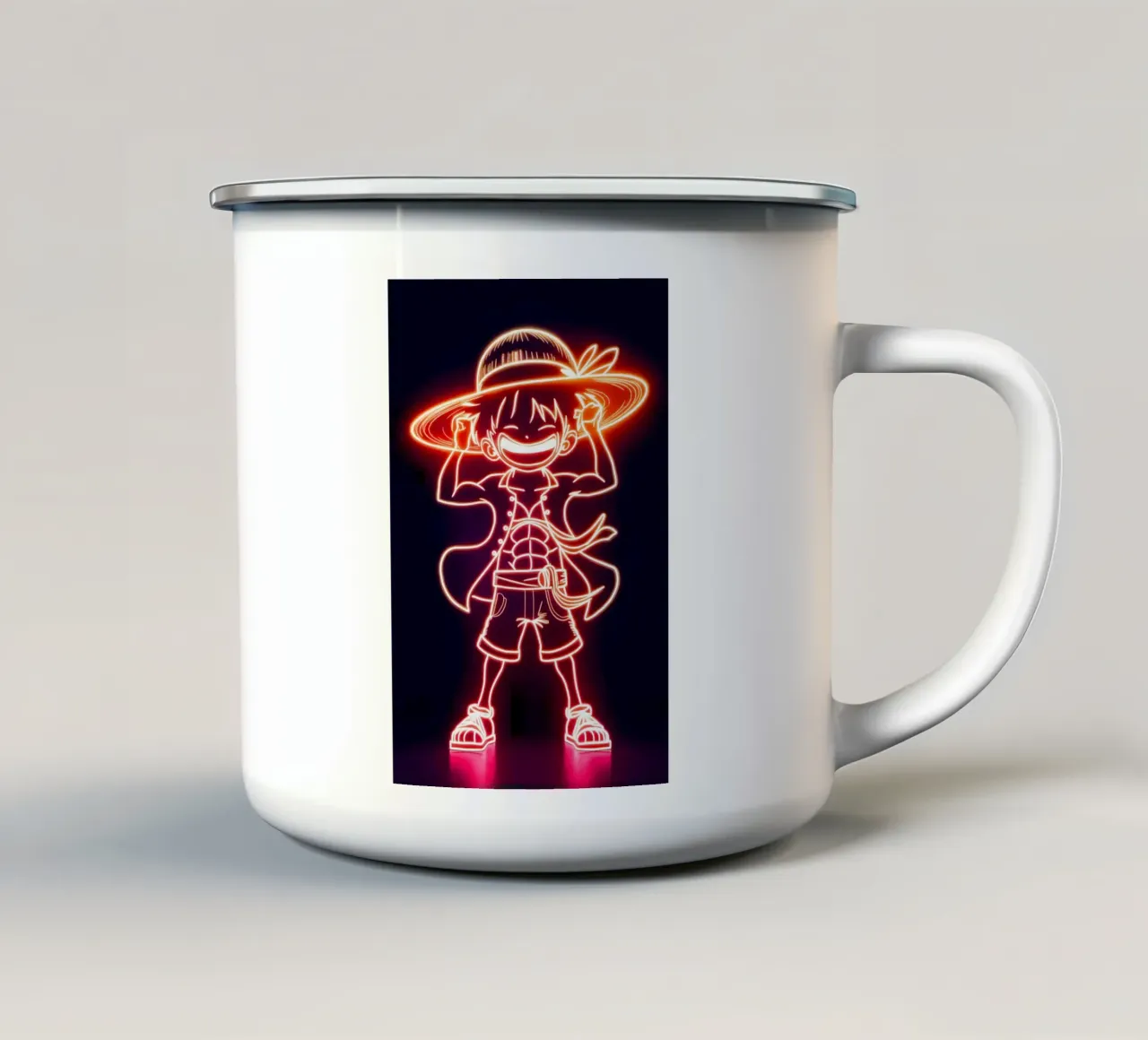 Monkey D. Luffy taza de esmalte de Indah Creative