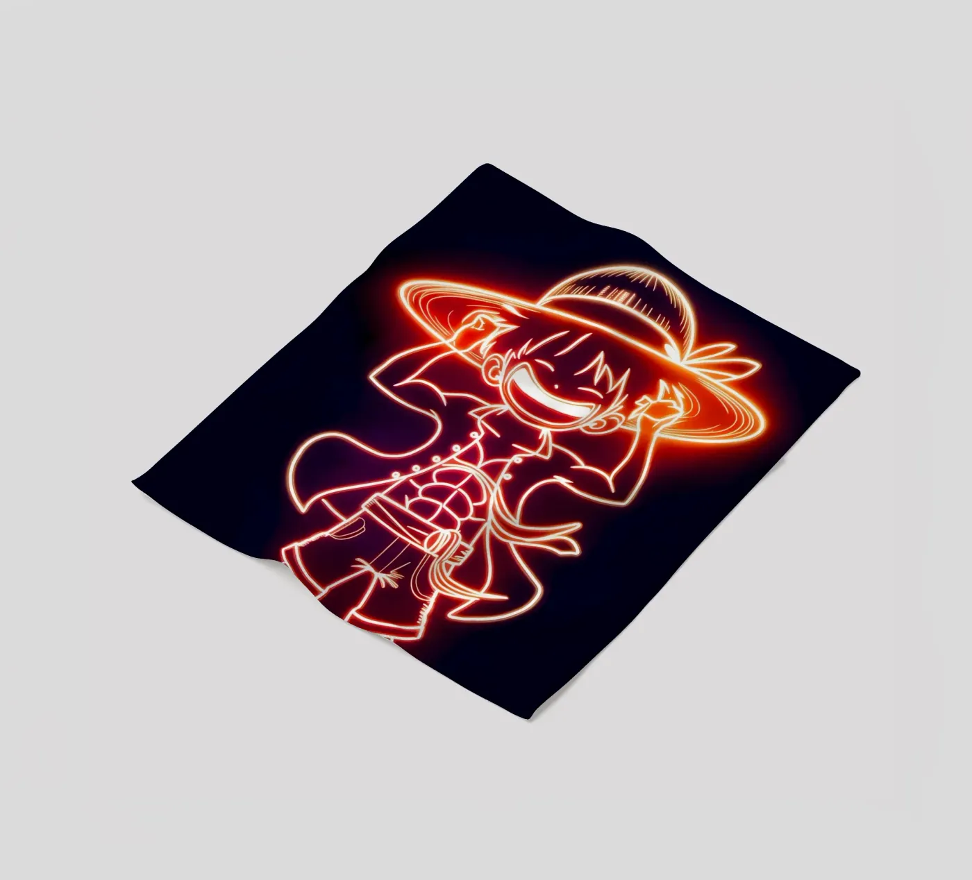 Monkey D. Luffy Fleecedecke von Indah Creative