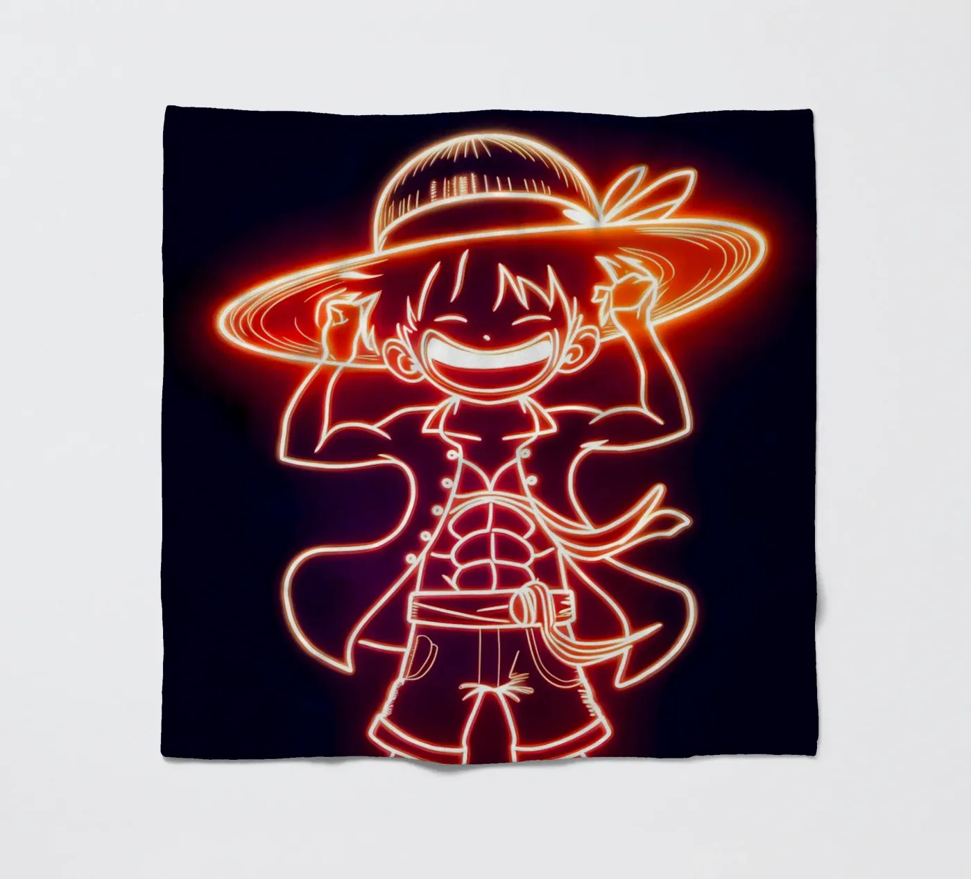 Monkey D. Luffy Fleecedecke von Indah Creative