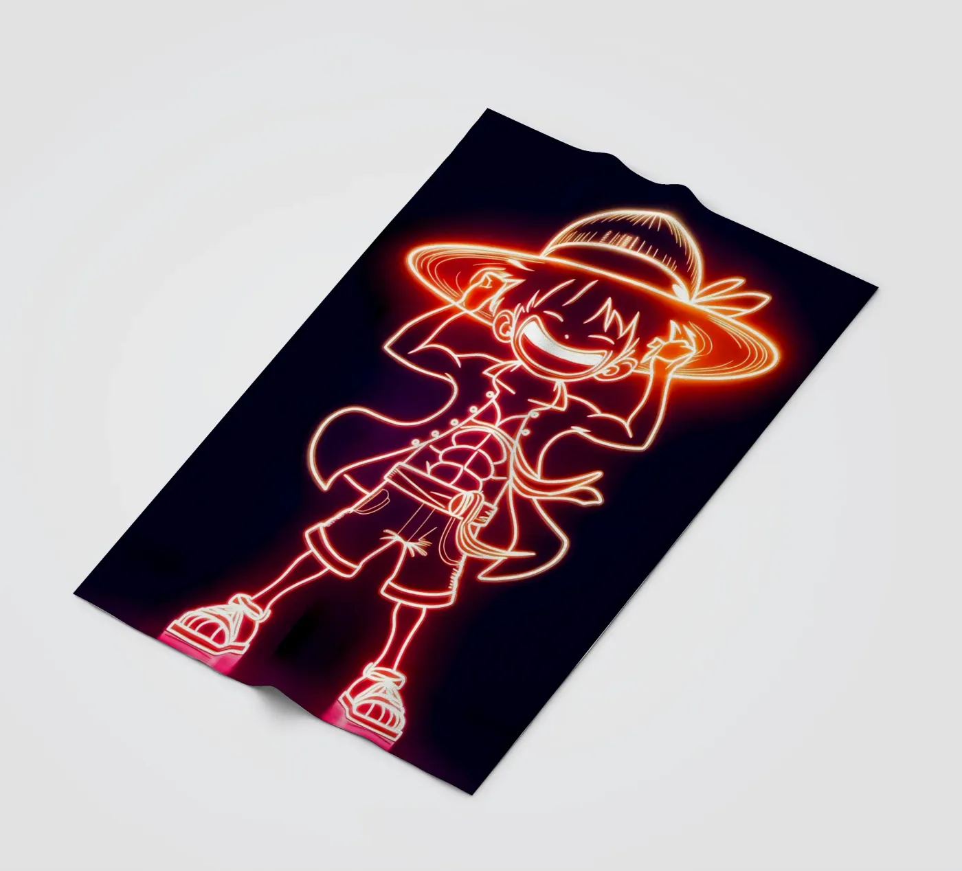 Monkey D. Luffy Fleecedecke von Indah Creative