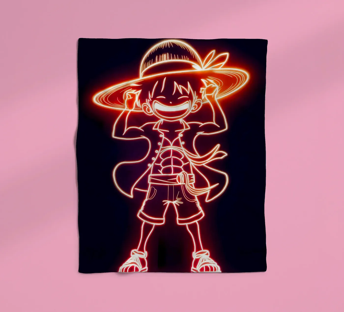 Monkey D. Luffy Fleecedecke von Indah Creative