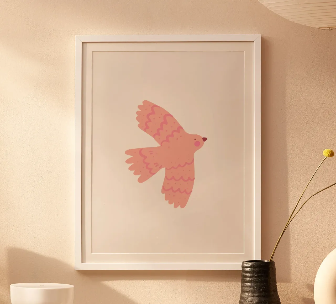 Bird rosa poster da KRUTH DESIGN