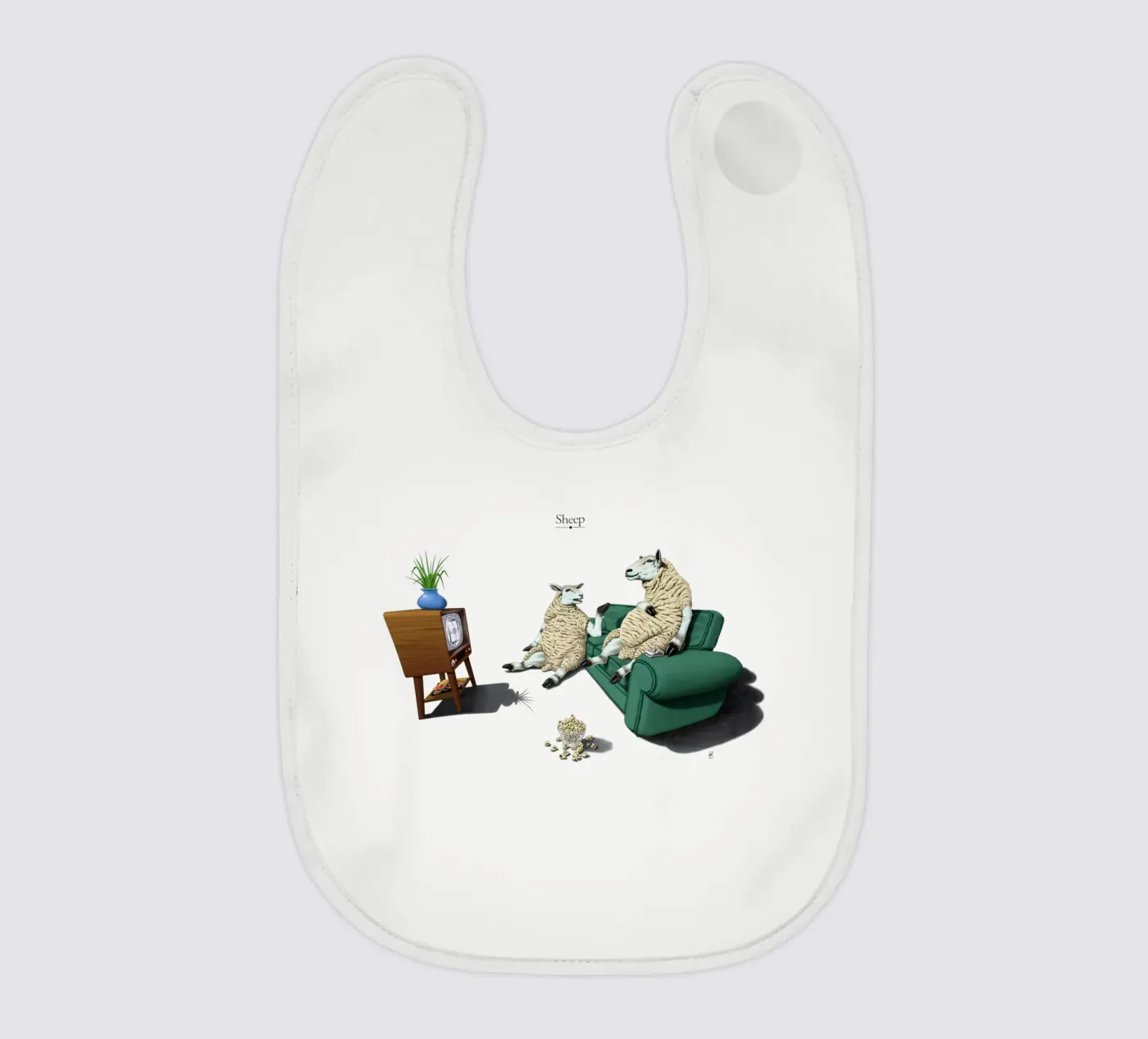 Sheep (Titled) bavaglino da Rob Art | Illustration