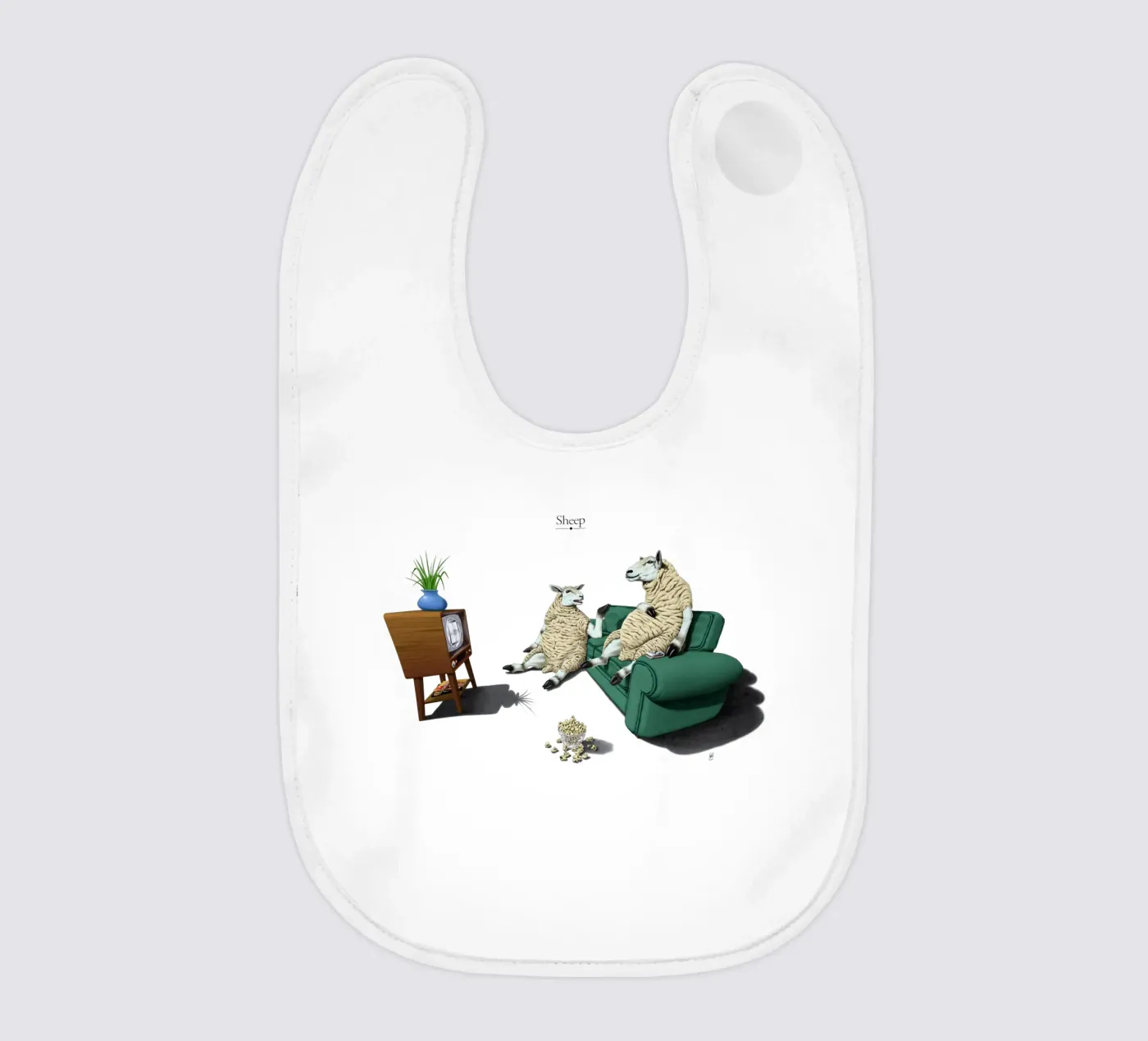 Sheep (Titled) bavaglino da Rob Art | Illustration