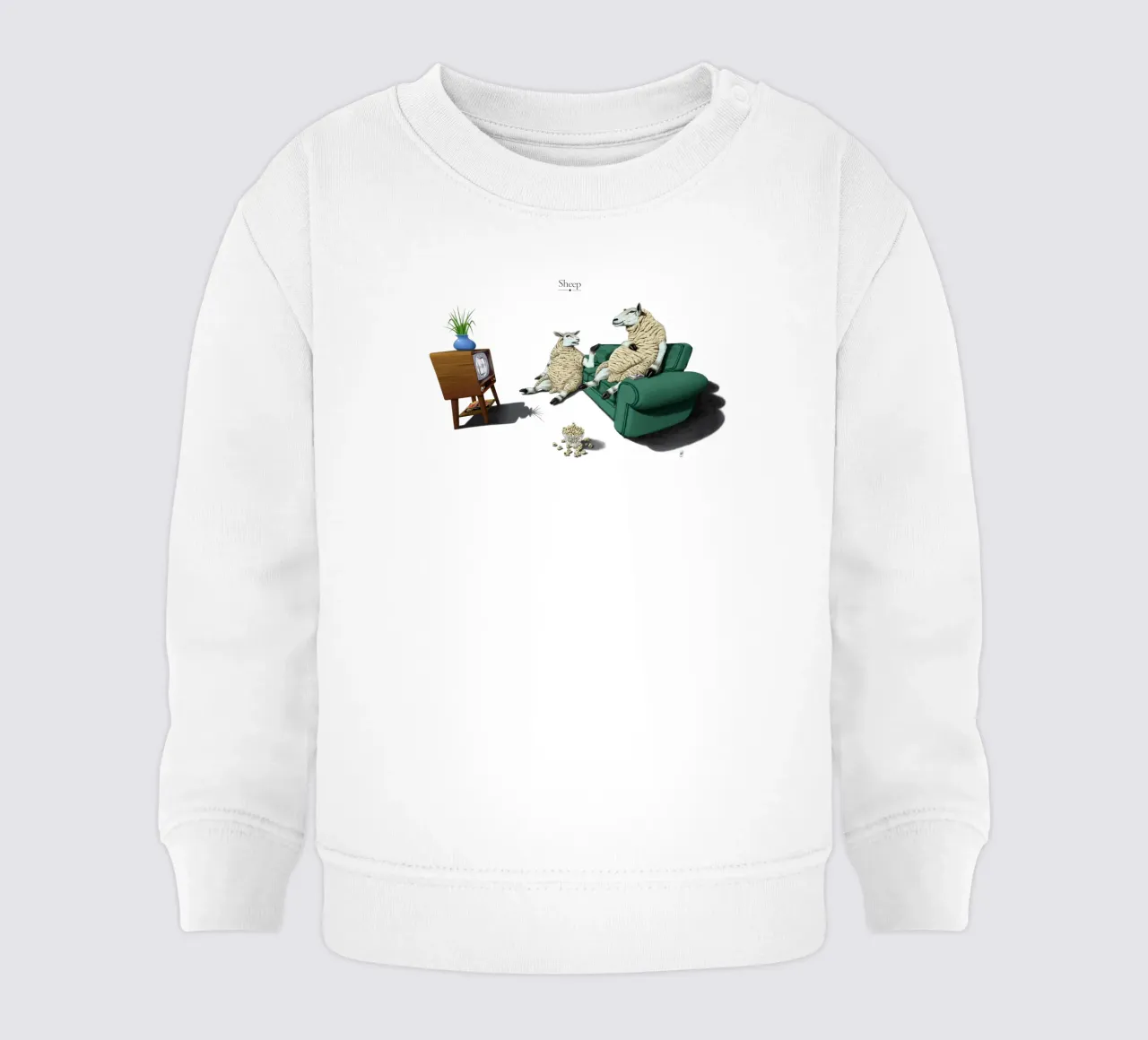 Sheep (Titled) felpa neonato da Rob Art | Illustration