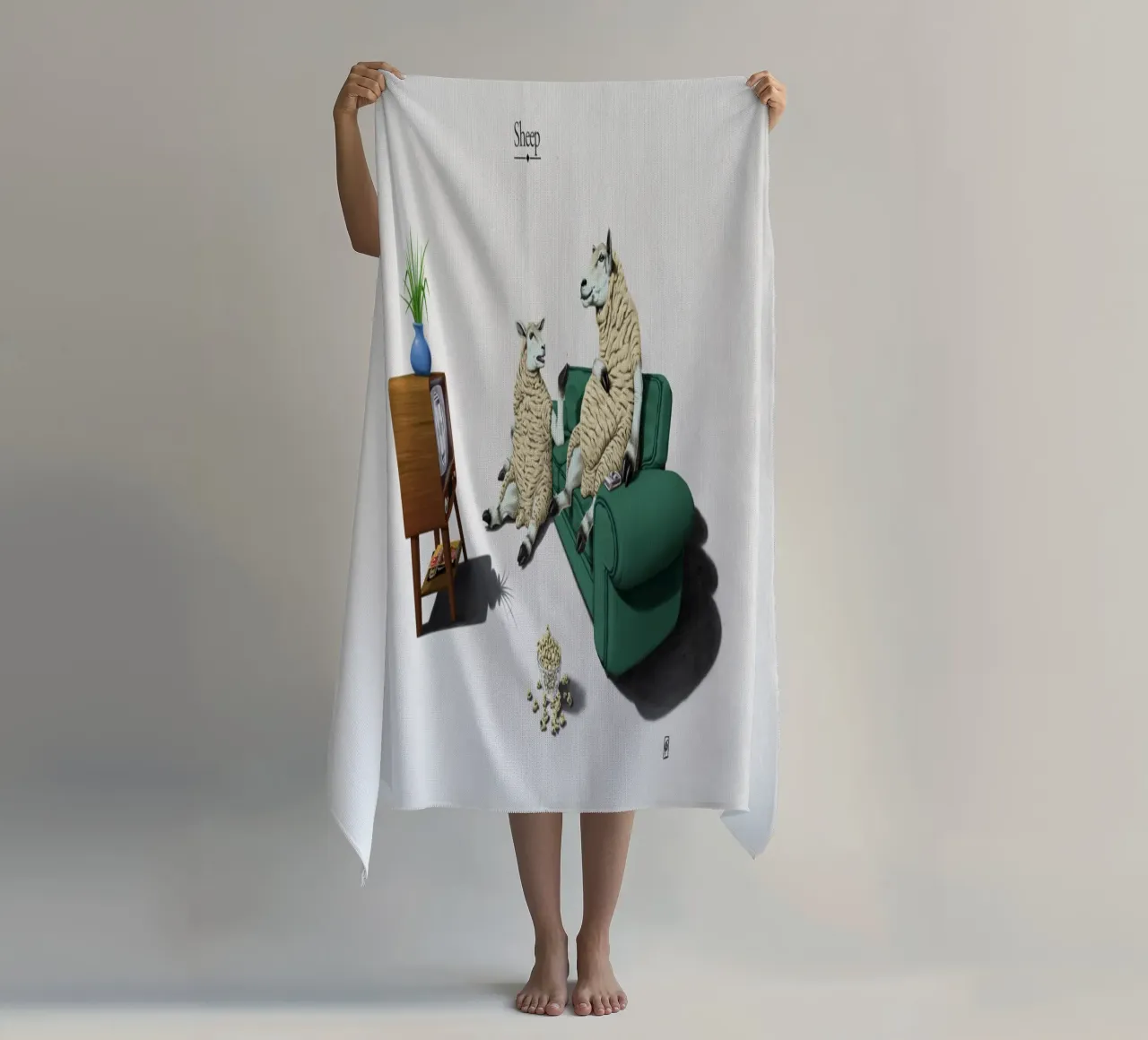 Sheep (Titled) telo mare da Rob Art | Illustration