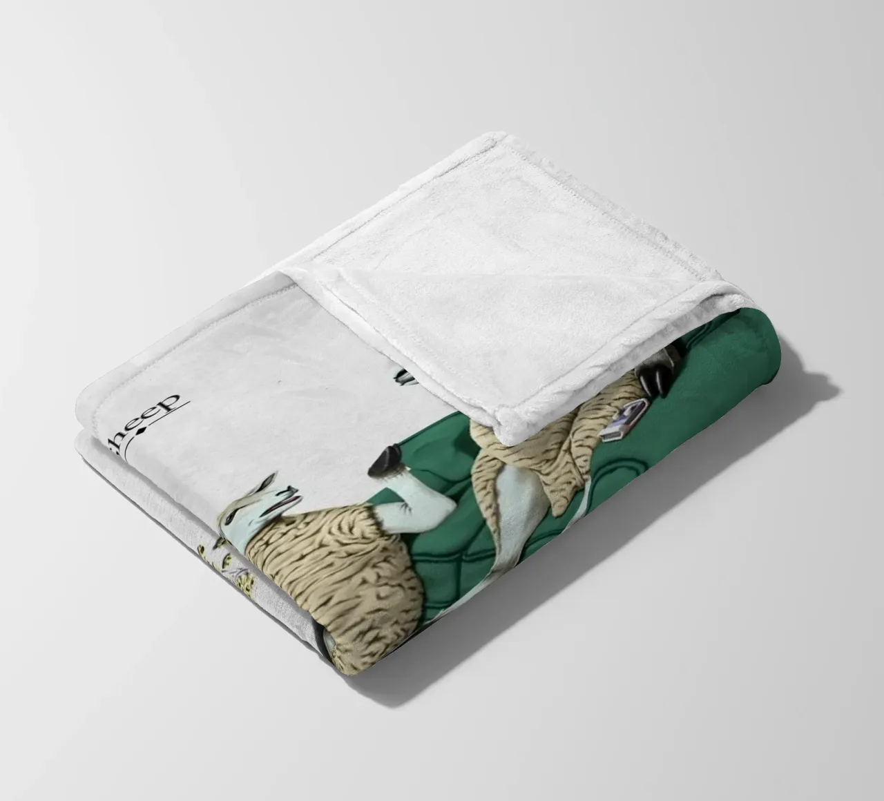 Sheep (Titled) coperta in pile da Rob Art | Illustration