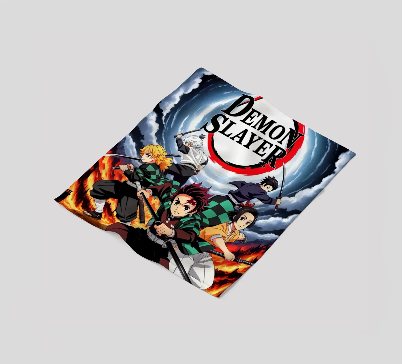 Tanjiro Kamado Fleecedecke von Indah Creative