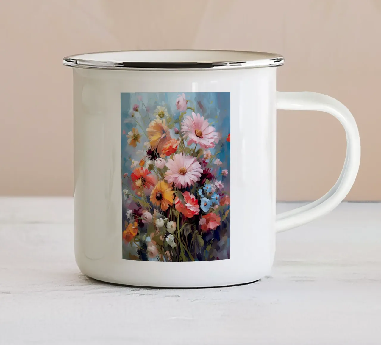 Arte da parete di Imagine tazza in smalto da Imagine