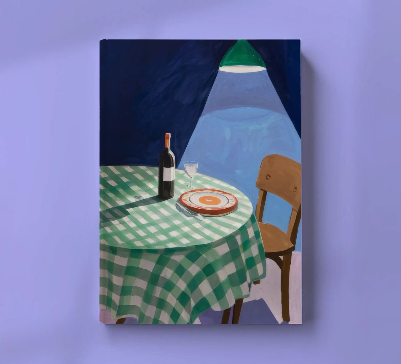 Gingham Table Shadow notebook by Pan Denim