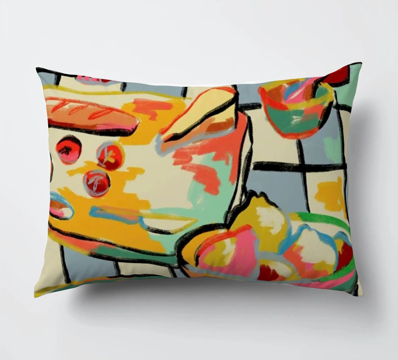 Bread And Pasta Love coussin de Sandra Poliakov