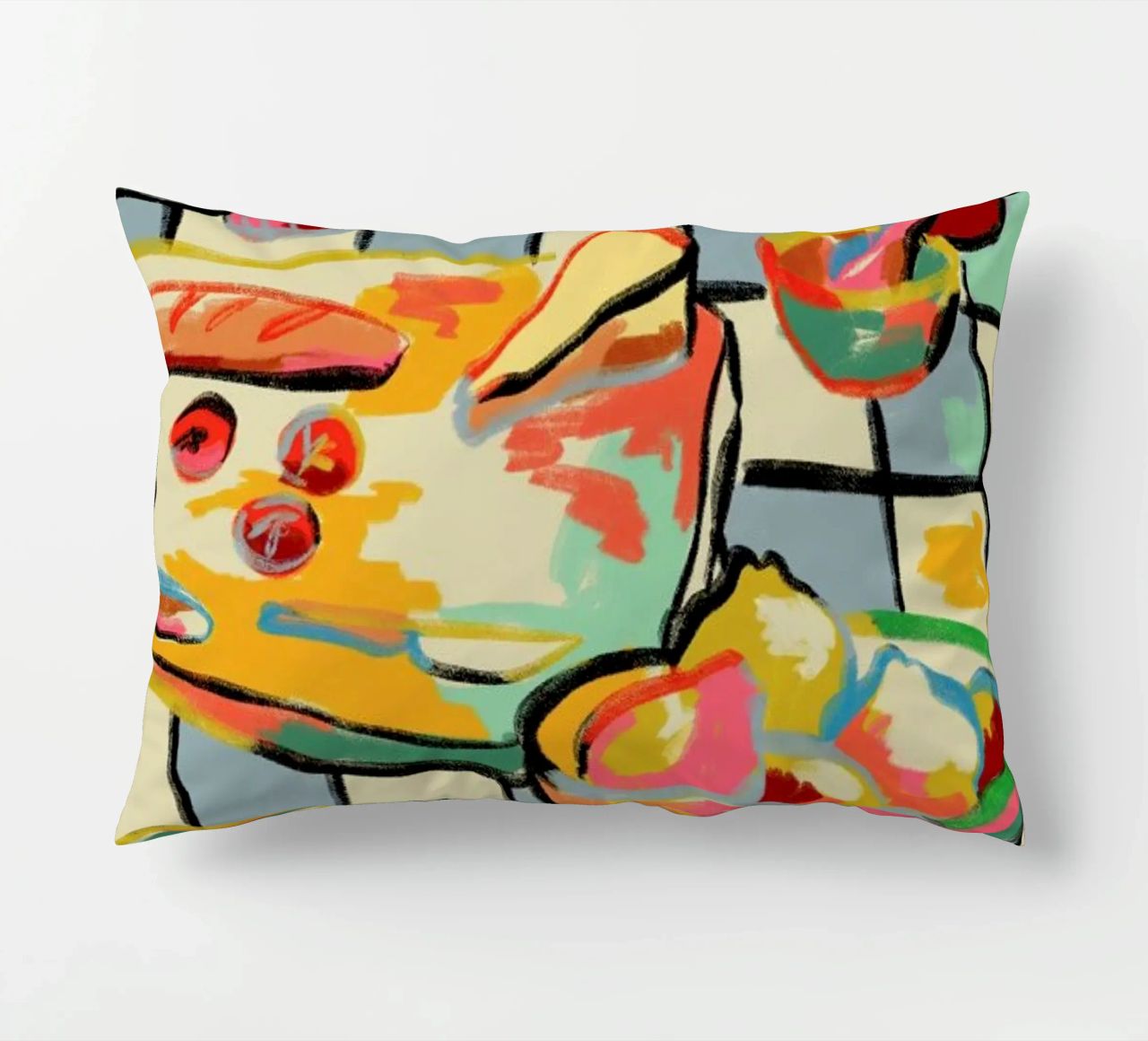 Bread And Pasta Love coussin de Sandra Poliakov