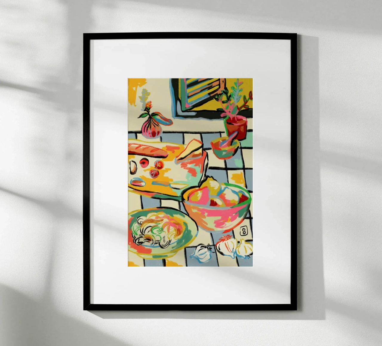 Bread And Pasta Love poster de Sandra Poliakov