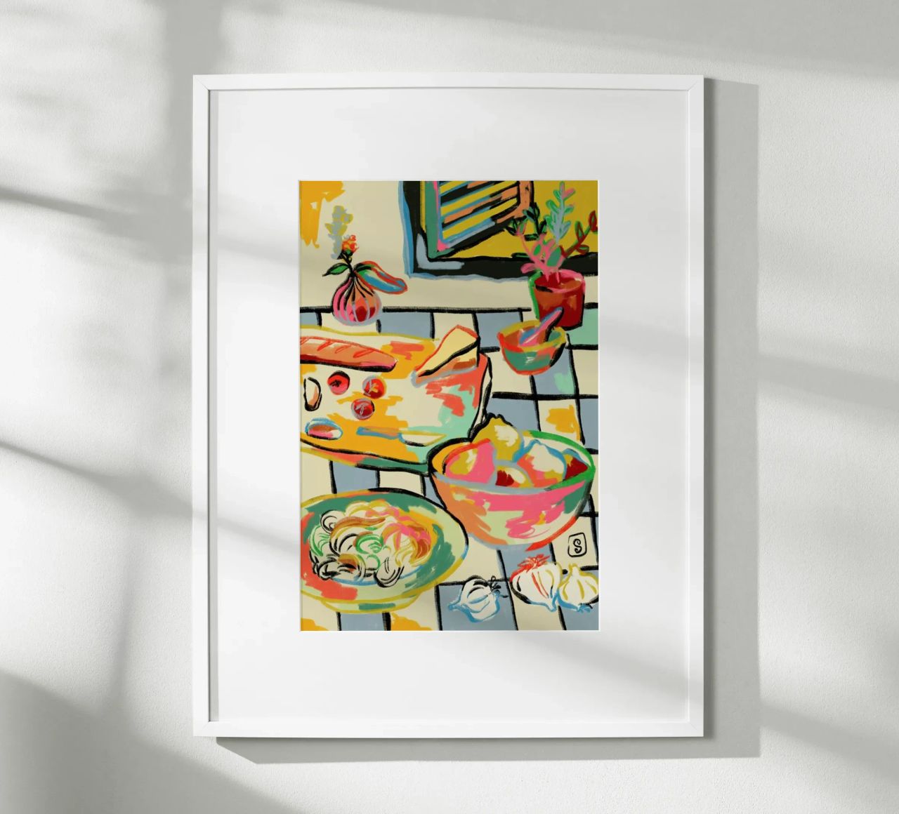 Bread And Pasta Love poster de Sandra Poliakov