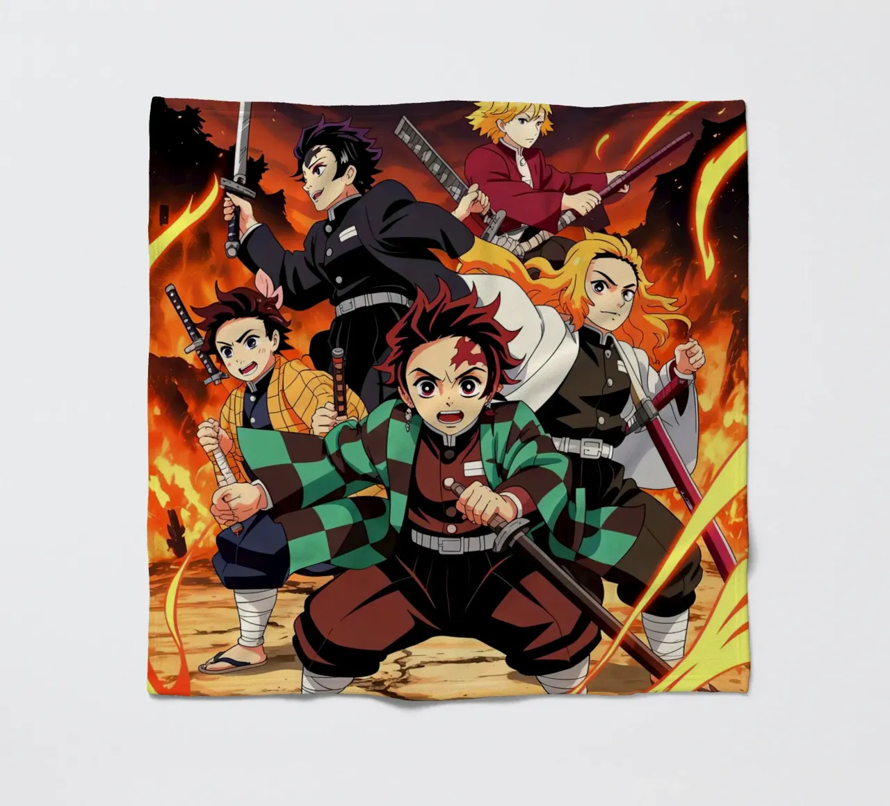 Tanjiro Kamado fleece blanket by Indah Creative