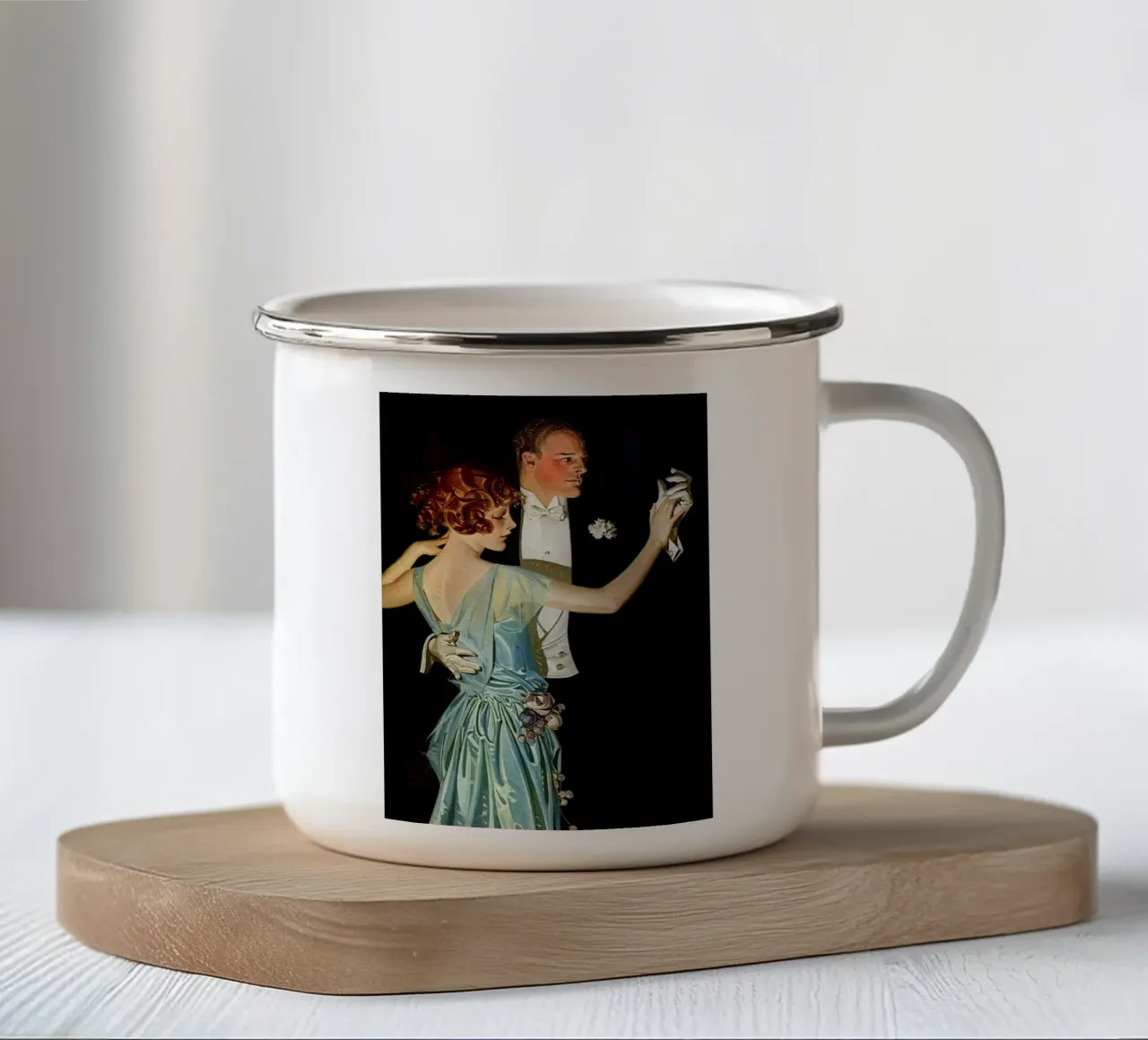 JCL 001 tazza in smalto da JC Leyendecker