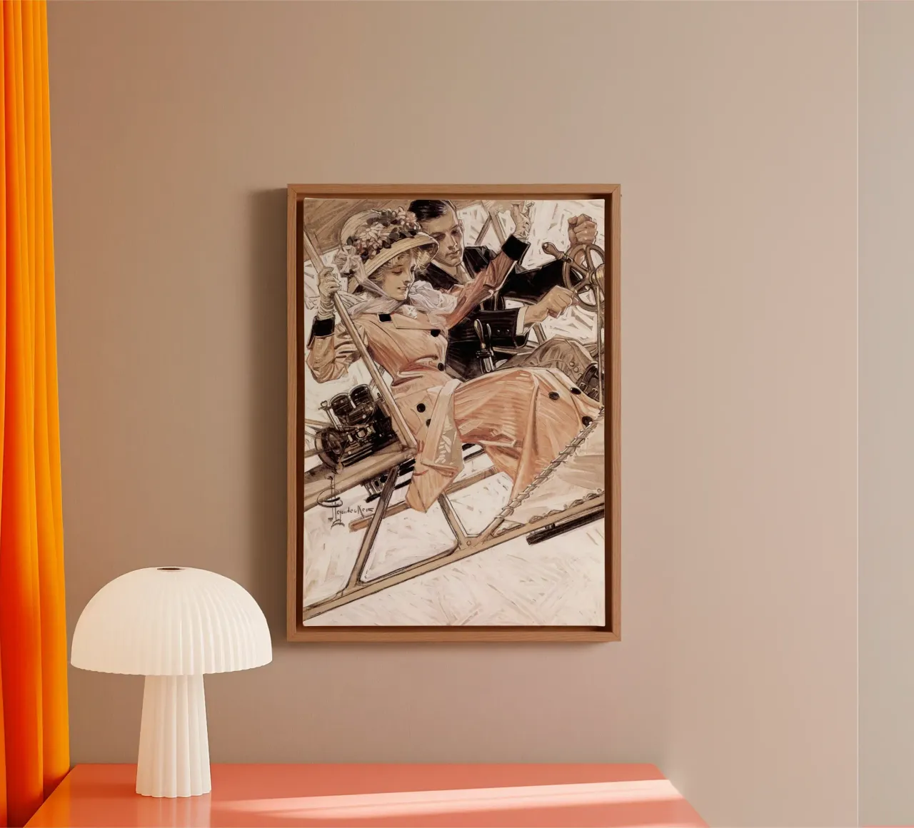 JCL 003 tela con Cornice a cassetta da JC Leyendecker