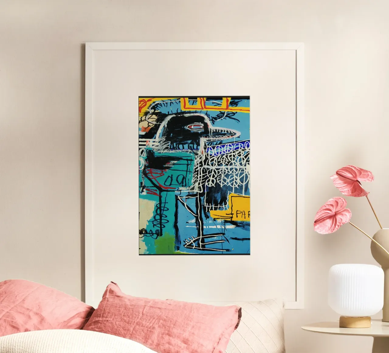 Bird On Money Michel poster con telaio in legno da Mr.George