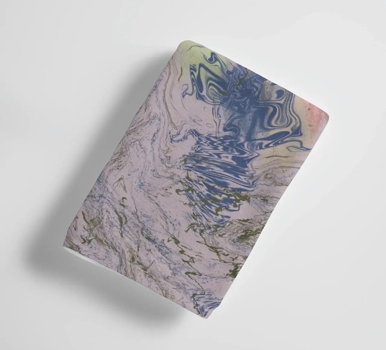 Pastel earth marble pattern abstract swirl art print towel by gulsengunel