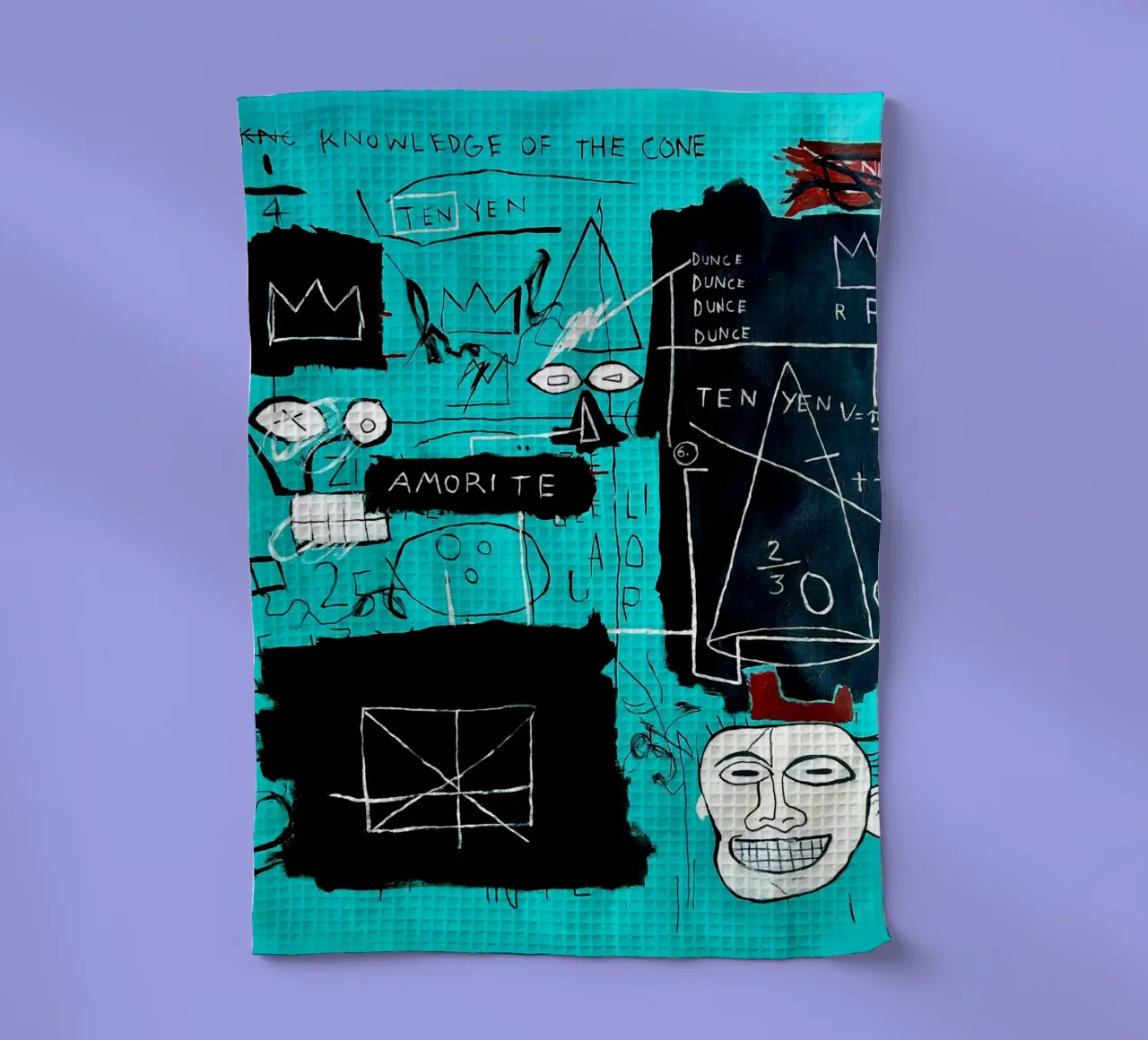 Equals Pi Michel tea towel by Mr.George