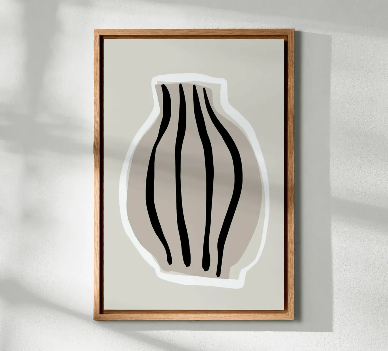 Vases No2 tela con Cornice a cassetta da KRUTH DESIGN