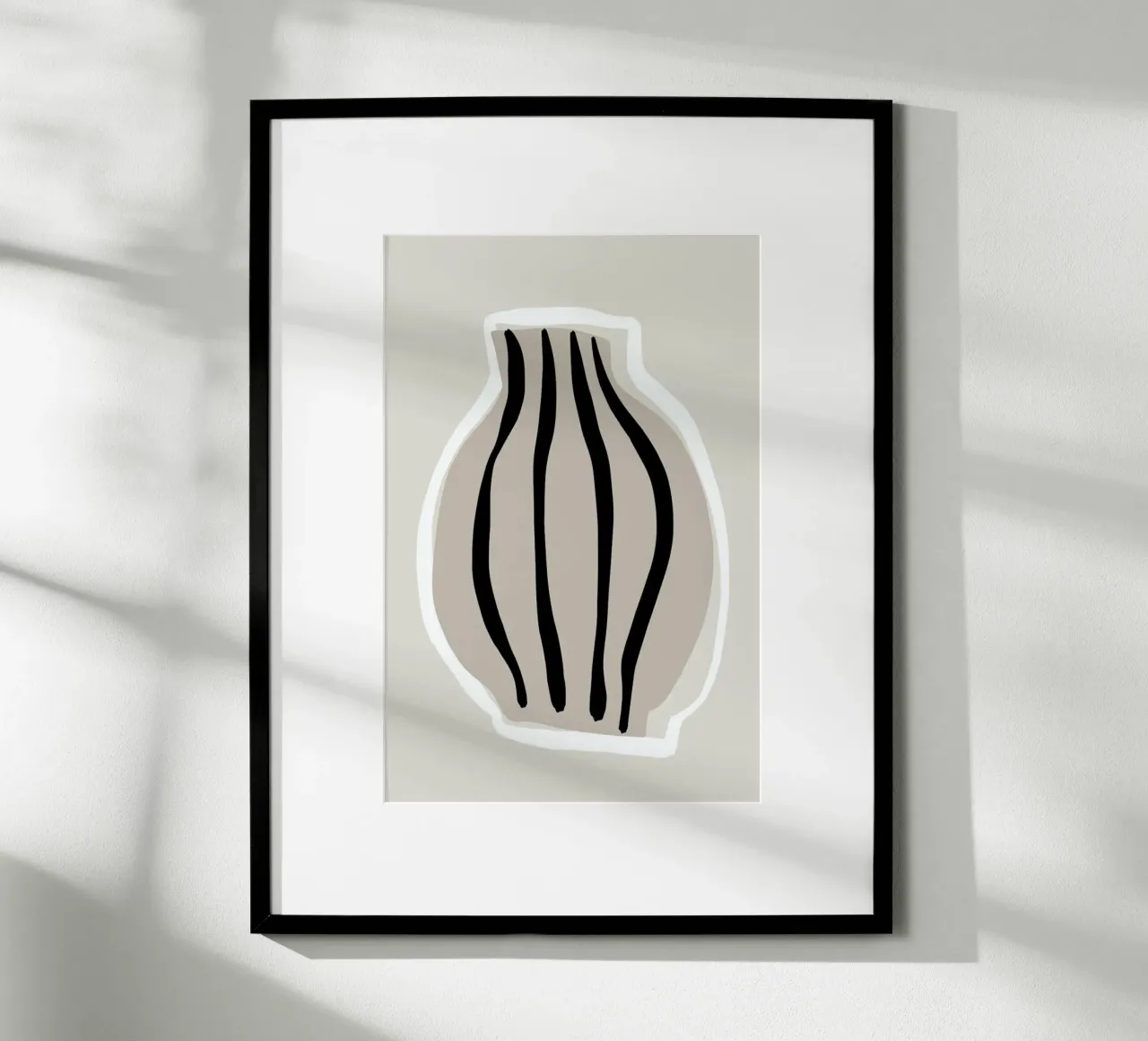Vases No2 poster con telaio in plastica da KRUTH DESIGN