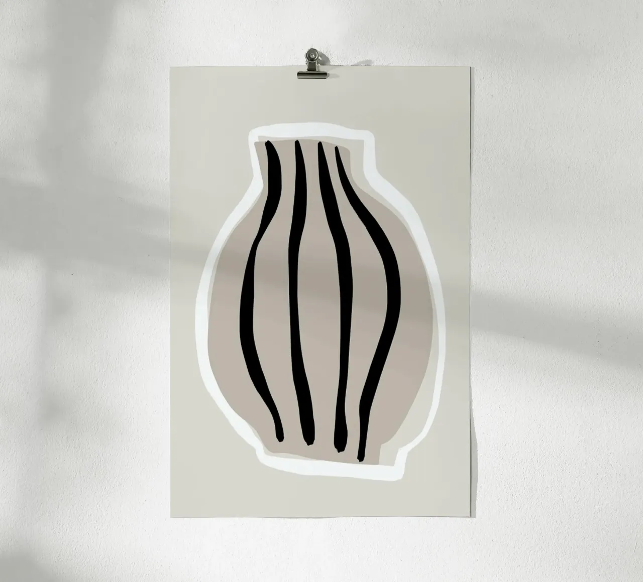 Vases No2 poster con telaio in plastica da KRUTH DESIGN