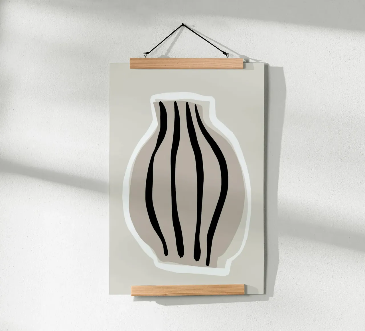 Vases No2 poster con telaio in plastica da KRUTH DESIGN