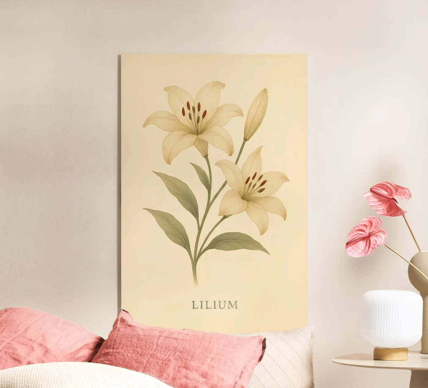 Ivory Lily Study acryl van Gei.Butsu