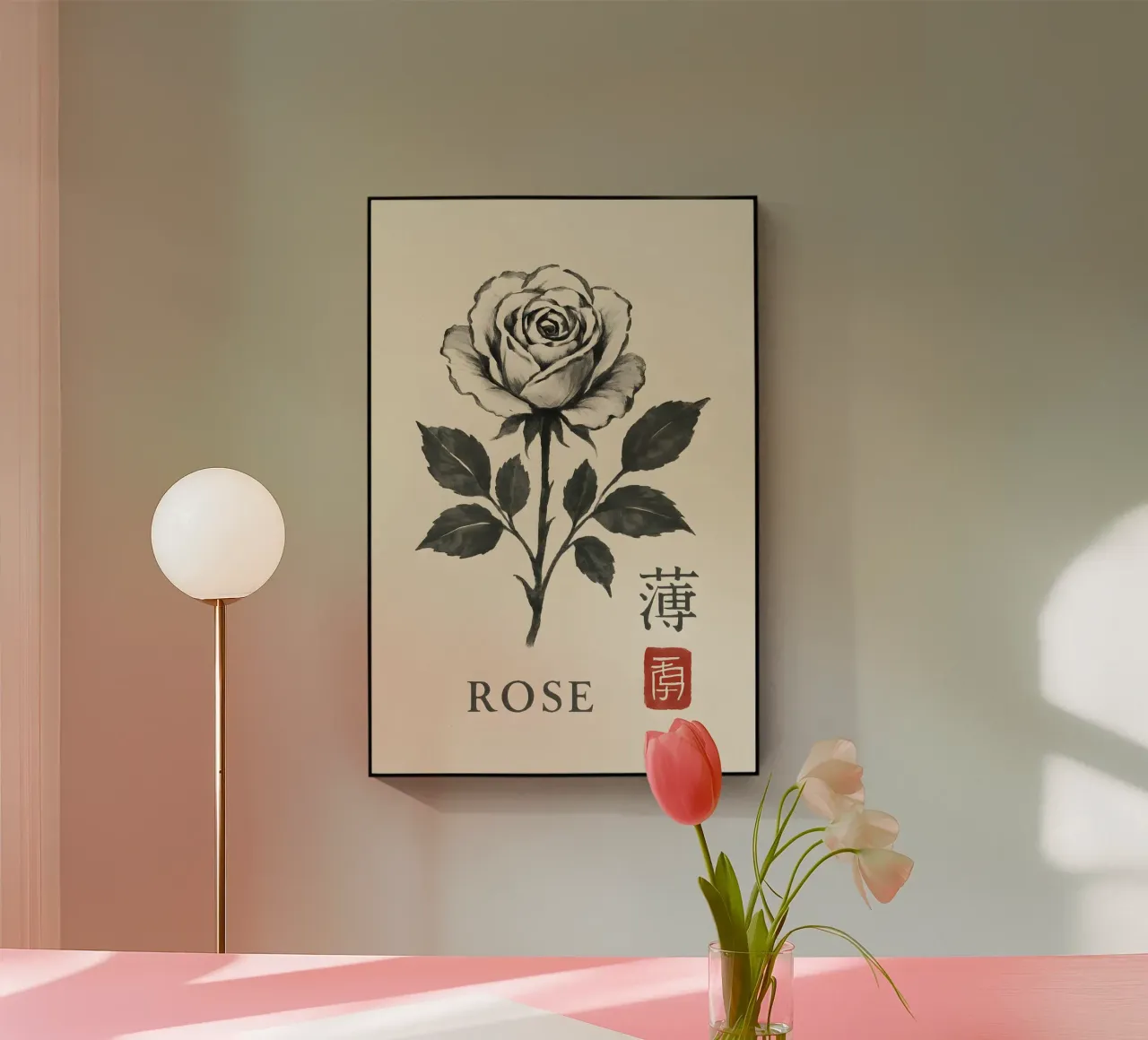 Rose Noir plexiglass da Gei.Butsu