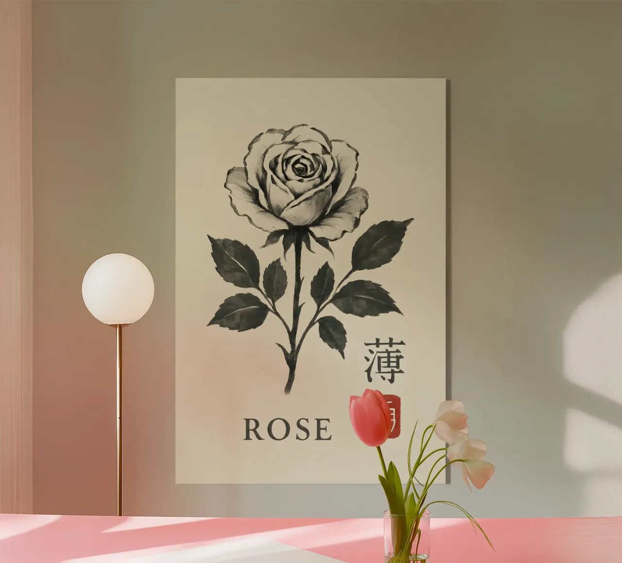 Rose Noir plexiglass da Gei.Butsu