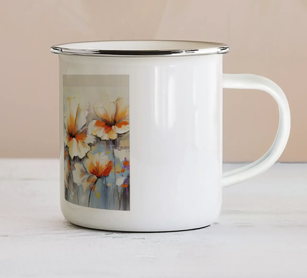 Arte da parete di Imagine tazza in smalto da Imagine