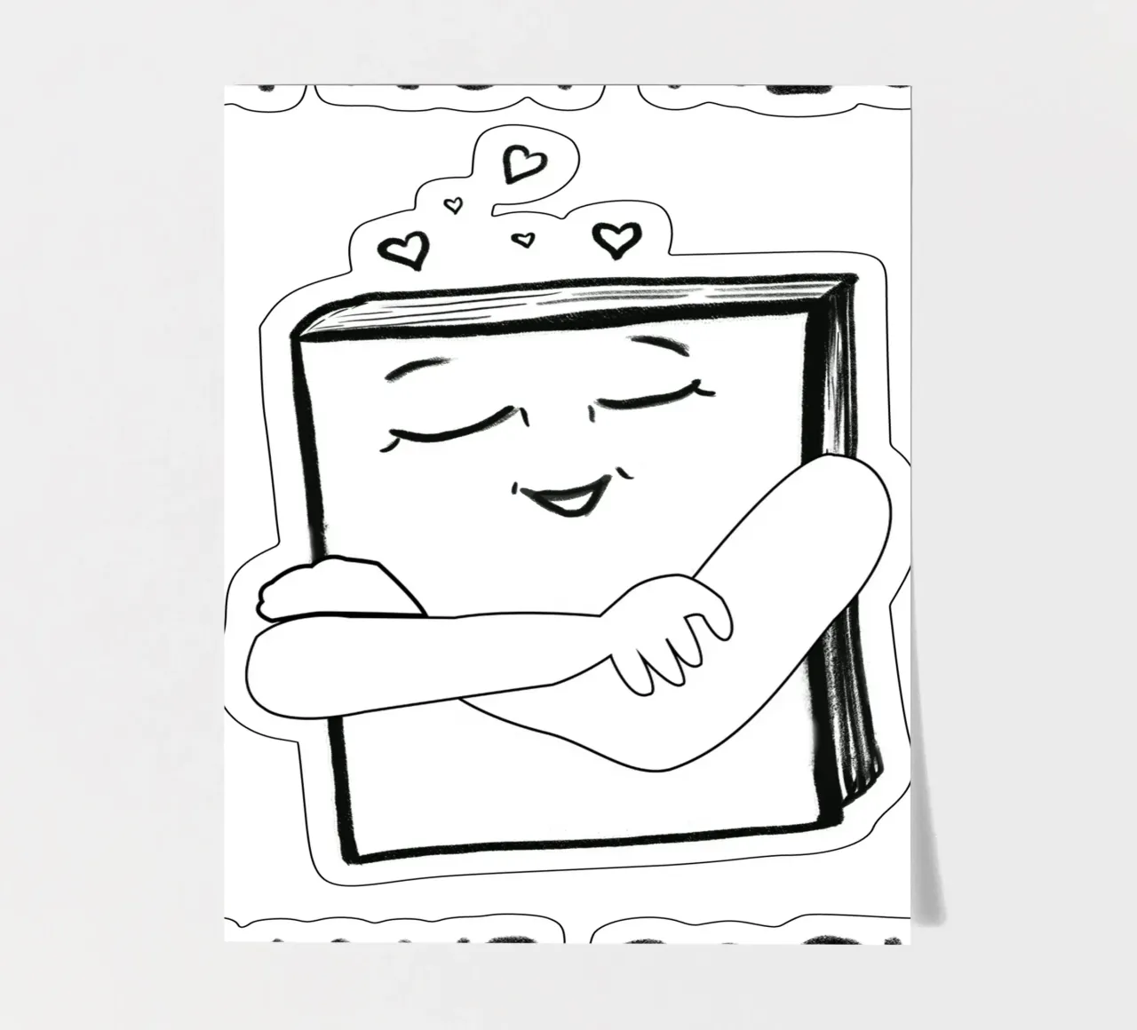 I am not alone I have book text sticker sheet by gulsengunel