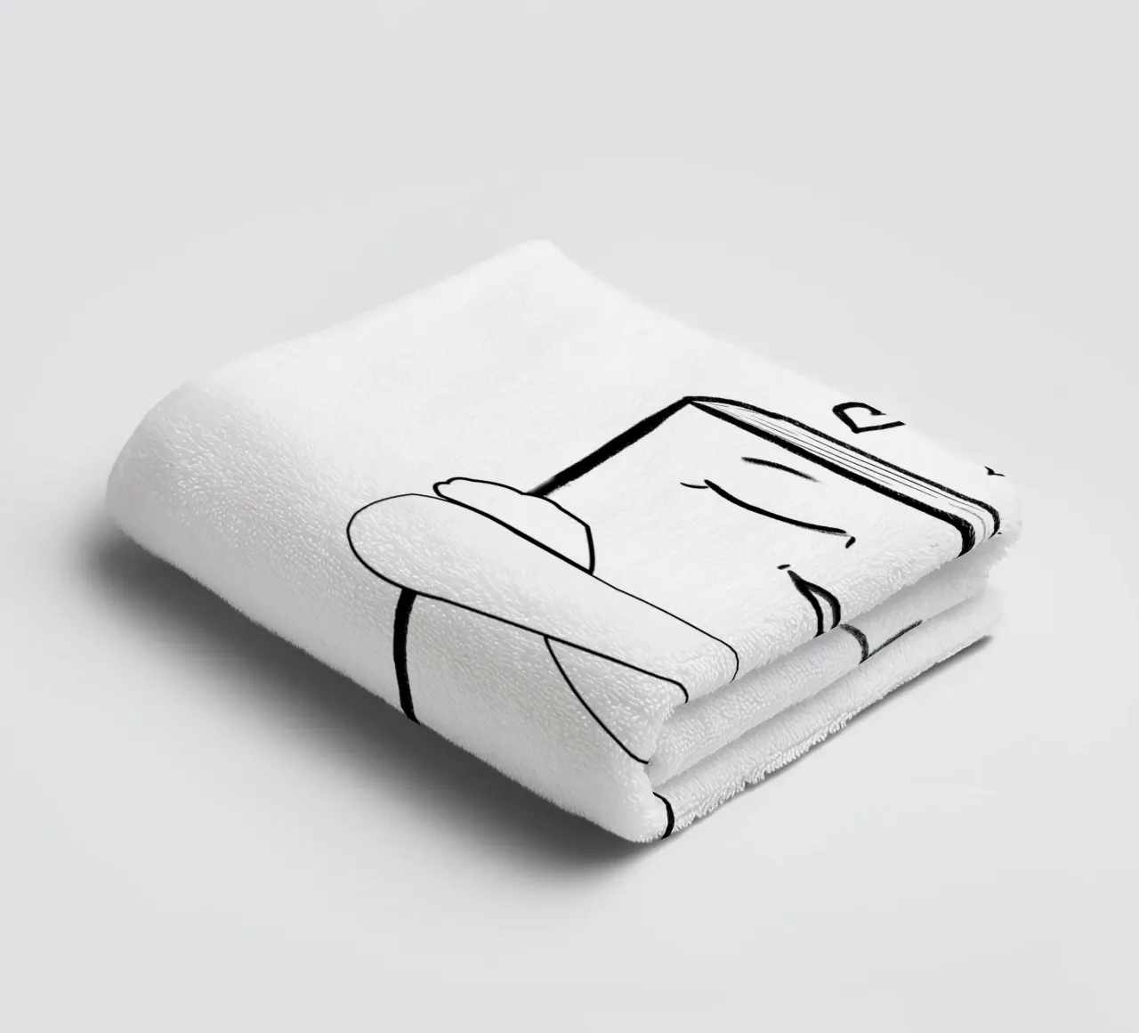 I am not alone I have book text towel by gulsengunel