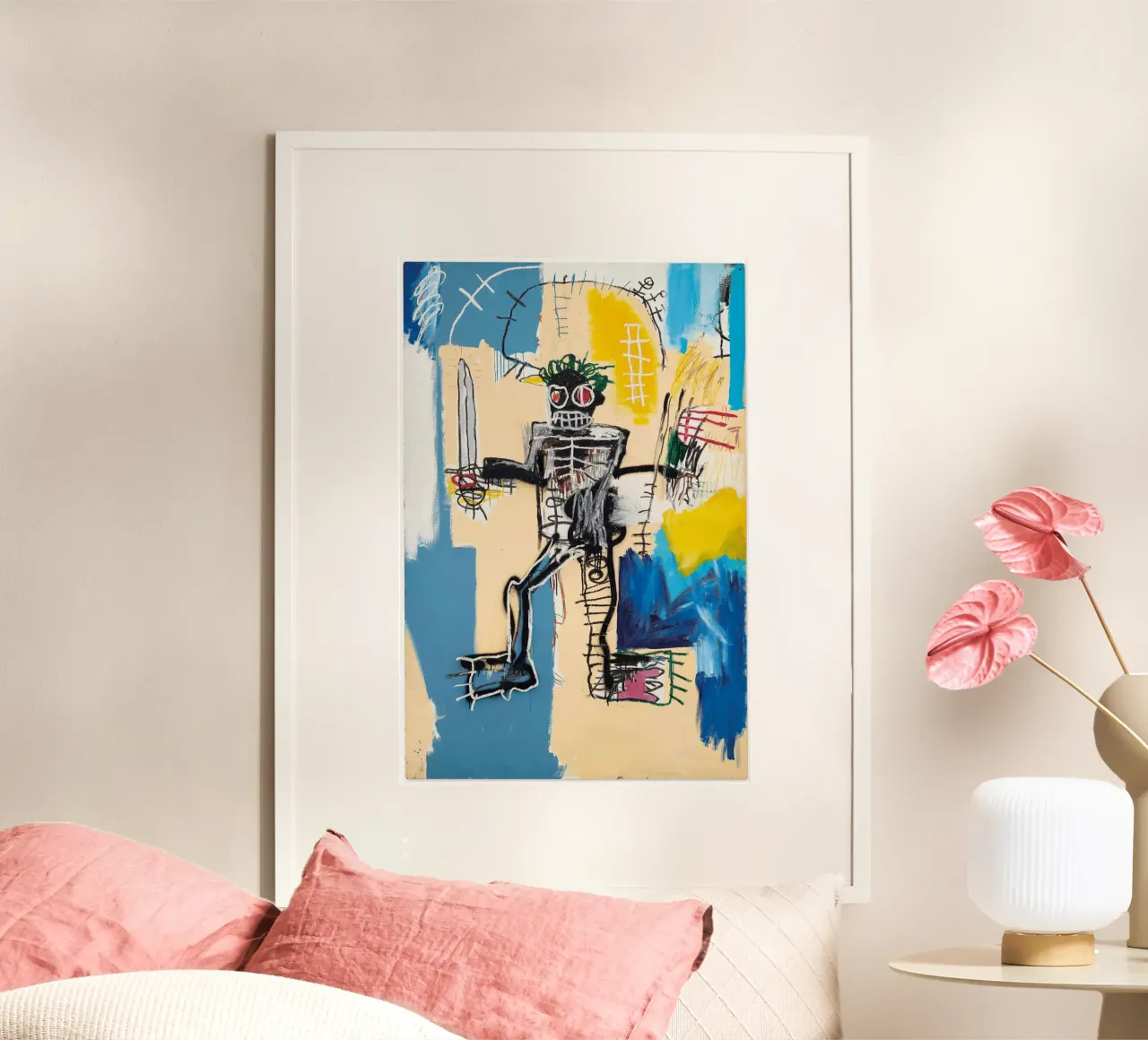 Warrior Michel poster con telaio in legno da Mr.George