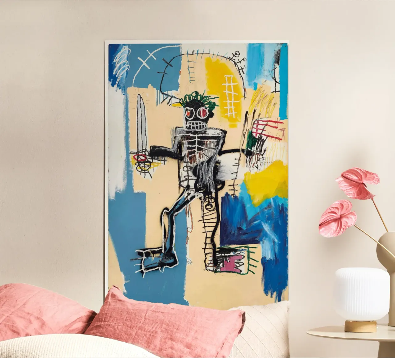 Warrior Michel poster con telaio in legno da Mr.George